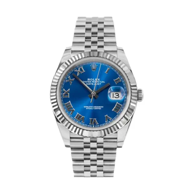 '-Rolex Datejust 41 ‘Blue Roman’ Dial Jubilee